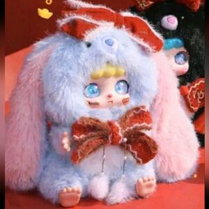 KEBIDOU-Tiny Nai Fu HAPPY NEW YEAR‎ Bunny Plush NEW